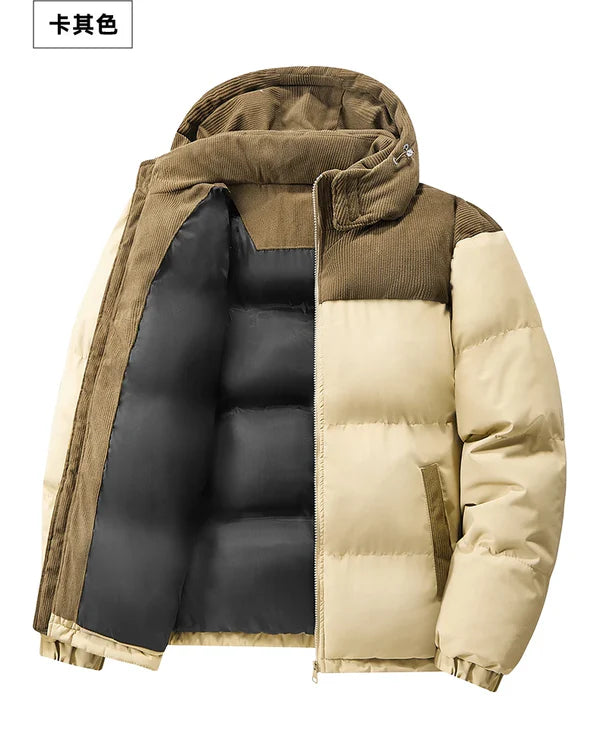 Nirvora Men's Oversize Puffer – Thickened Warm Loose-Fit Winter Coat