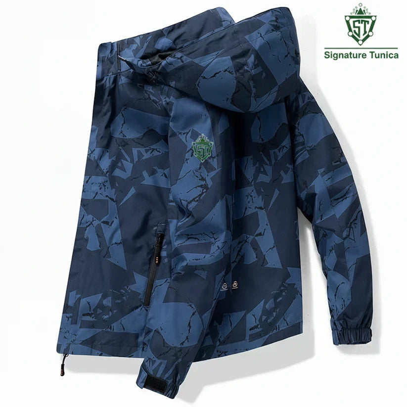Men's Waterproof Fashion Loose Fit Camo Workwear Jacket