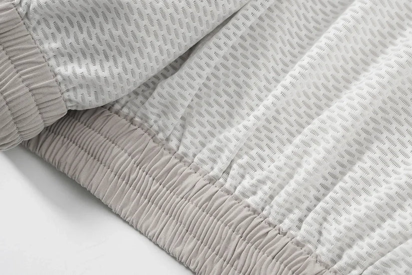 Men's Loose Fit Streetwear Embroidery Stand Collar Coat Jacket