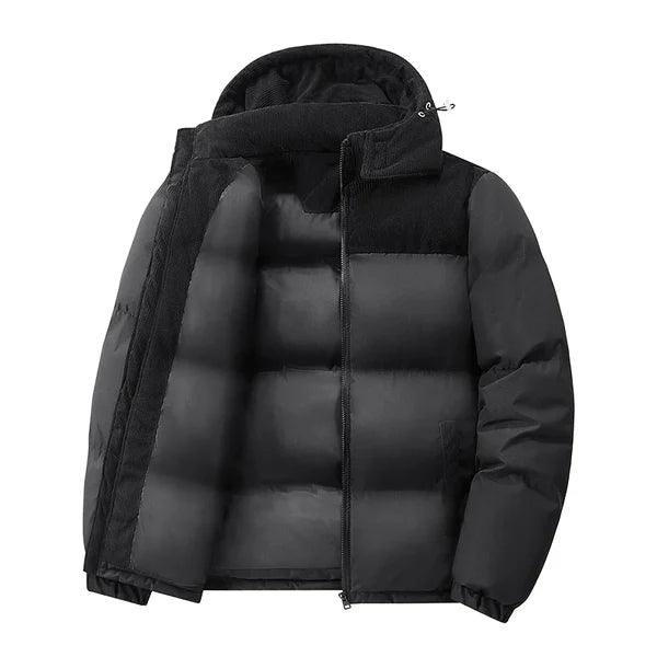Nirvora Men's Oversize Puffer – Thickened Warm Loose-Fit Winter Coat