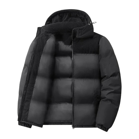 Nirvora Men's Oversize Puffer – Thickened Warm Loose-Fit Winter Coat