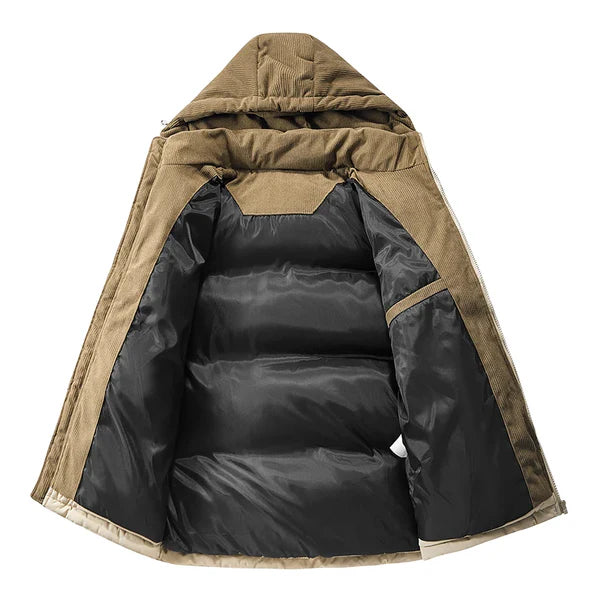 Nirvora Men's Oversize Puffer – Thickened Warm Loose-Fit Winter Coat