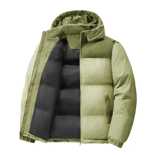 Nirvora Men's Oversize Puffer – Thickened Warm Loose-Fit Winter Coat