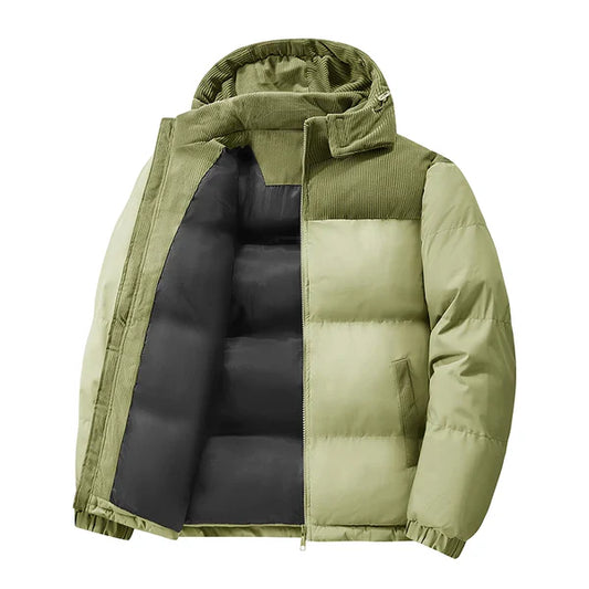 Nirvora Men's Oversize Puffer – Thickened Warm Loose-Fit Winter Coat