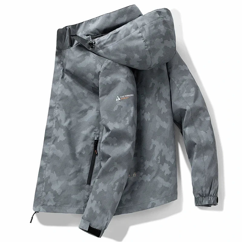 Men's Waterproof Fashion Loose Fit Camo Workwear Jacket