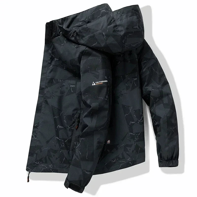 Men's Waterproof Fashion Loose Fit Camo Workwear Jacket