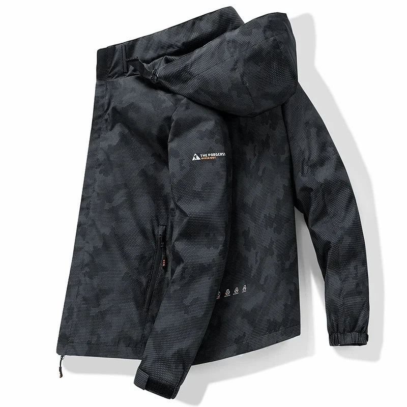 Men's Waterproof Fashion Loose Fit Camo Workwear Jacket
