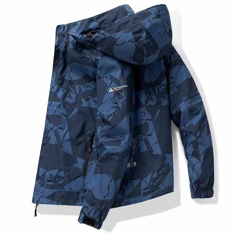 Men's Waterproof Fashion Loose Fit Camo Workwear Jacket
