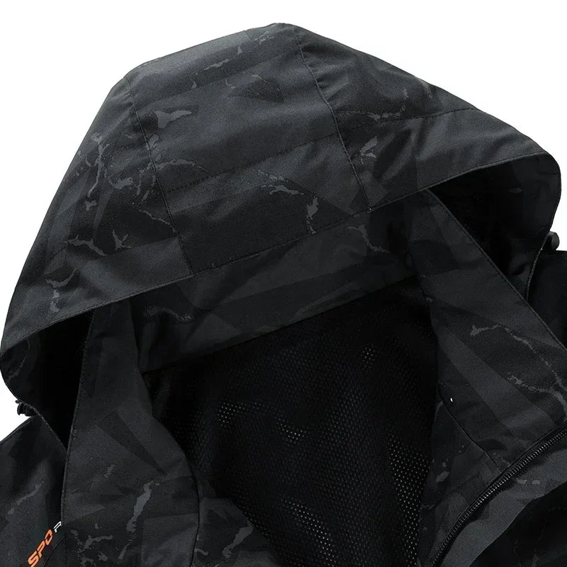 Men's Waterproof Fashion Loose Fit Camo Workwear Jacket