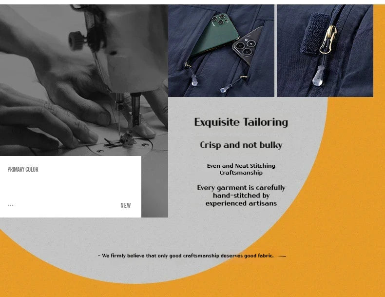 Men's Waterproof Windbreaker & Autumn Workwear & Fishing Jacket