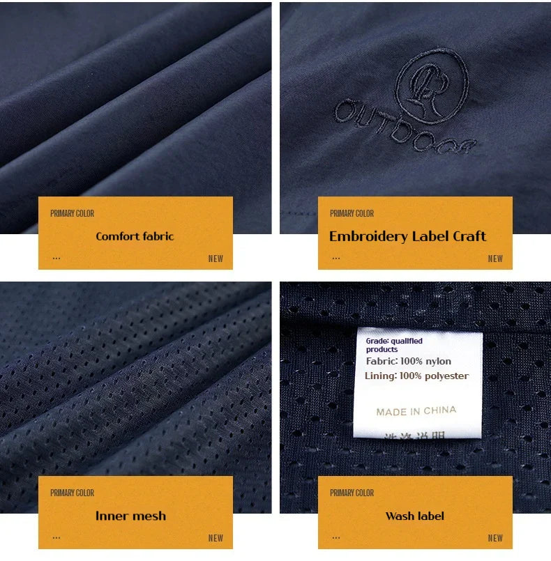 Men's Waterproof Windbreaker & Autumn Workwear & Fishing Jacket