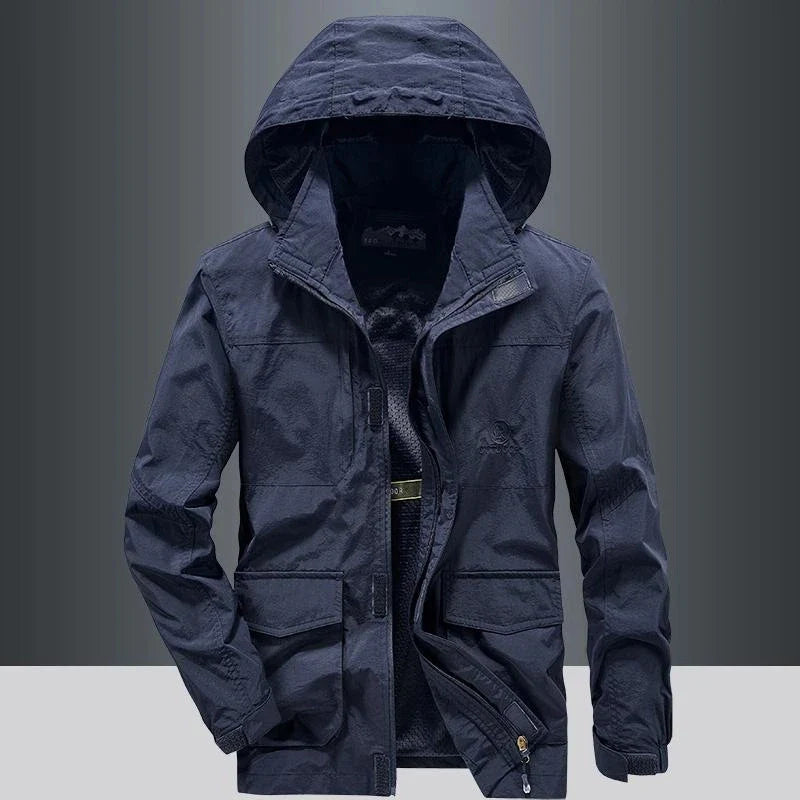 Men's Waterproof Windbreaker & Autumn Workwear & Fishing Jacket