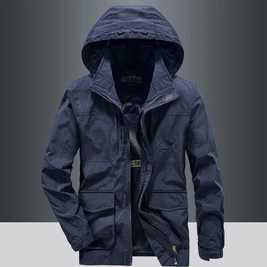 Men's Waterproof Windbreaker & Autumn Workwear & Fishing Jacket