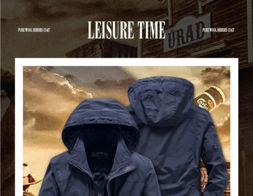 Men's Waterproof Windbreaker & Autumn Workwear & Fishing Jacket