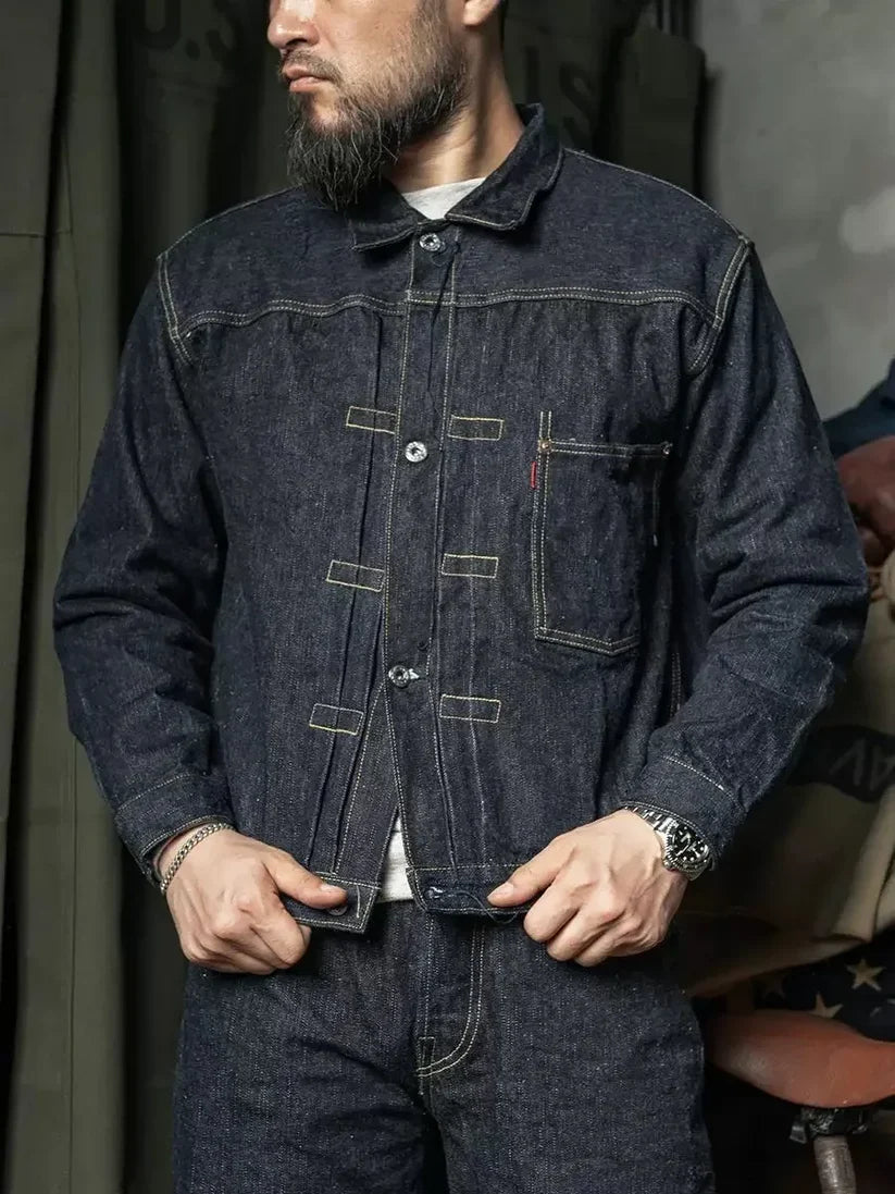 Winter Men's Raw Selvedge Denim Jacket
