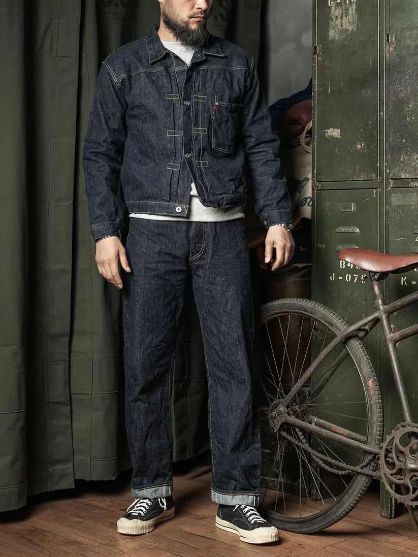 Winter Men's Raw Selvedge Denim Jacket