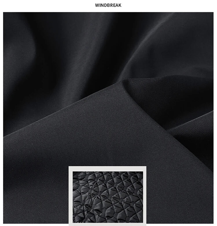 Thick Stand Collar Solid Winter Jacket Men Waterproof Warm Business Casual Men Coats